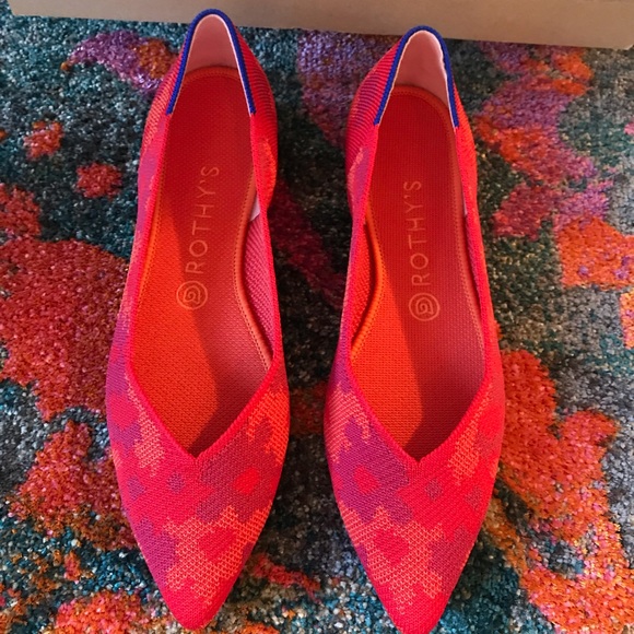 Rothy's Shoes - Rothy's Red and Orange Flats